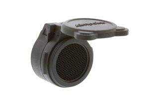 Open flip up lens cover in black